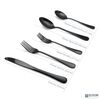 20 Piece Black Flatware Set Reflective Stainless Steel Cutlery Silverware set