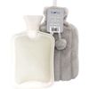 Plain Grey Furry Hot Water Bottle