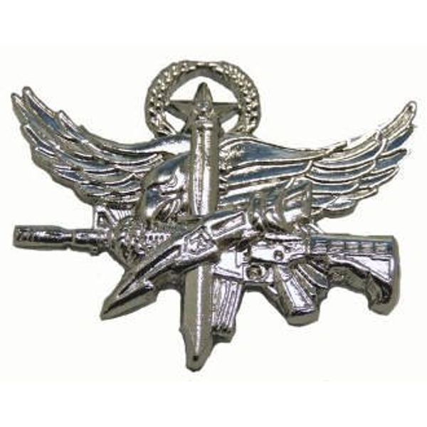 SWAT Operator Insignia Pin - Center Mass - Master - Polished Silver