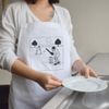 'Cricket Match Action' Unisex Cooking Apron (AP00081044)