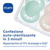 MAM Original Night Dummy Set of 2, Rubber with Dummy Box, 6+ Months, Light Blue