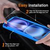 Wiaocit 3 Pack Tempered Glass Screen Protector for iPhone 16 with 3 Pack Camera Lens Protector, 9H Hardness, Bubble Free, Case Friendly