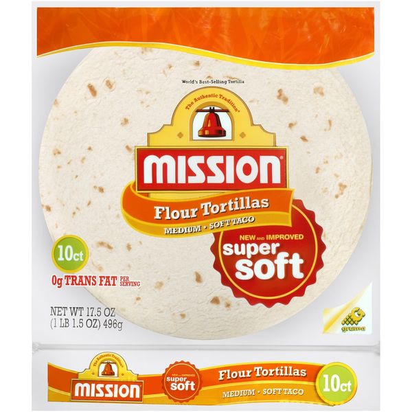 Mission, Mission 8" Soft Taco Flour Tortilla, 17.5 Ounce