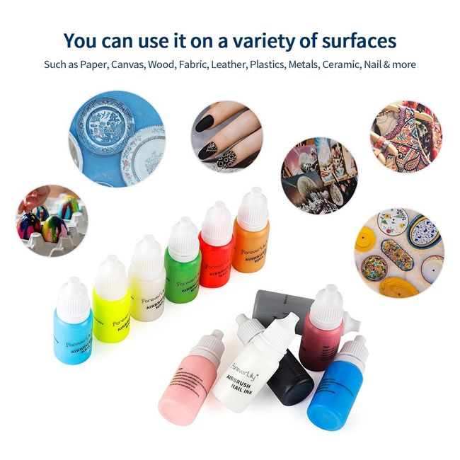 12 Colors 30ml Nail Airbrush Inks For Spray Gun Nail Art Nail Painting  Pigment Inks Airbrush Kit Color Nail Tools Manicure Gel - Nail Polish -  AliExpress
