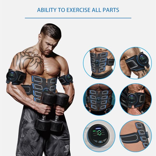 ABS Stimulator,EMS Muscle Stimulator,Abdominal Toning Belt,Muscle Toner,ABS  Training Waist Trimmer Belt Wireless Ab Trainer Fitness Equipment for Men