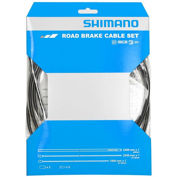 SHIMANO Race Road Brake Cable Set, Black