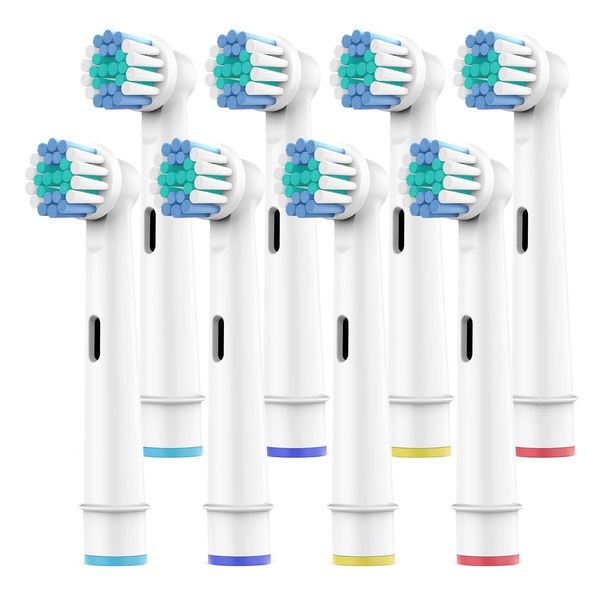 Toothbrush Heads for Oral B, 8 Pack Professional Electric Toothbrush Replacement Heads Extra Soft Dupont Bristles Replacement Toothbrush Heads Precision Clean Brush Heads Refills