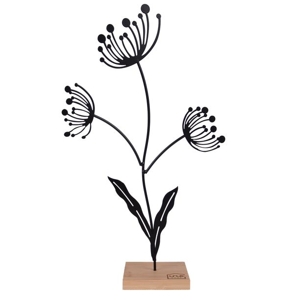 UNUS Stand Silhouette Flower Black Small