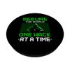 Ethical Hacker Secure World One Hack At Time Cyber Security PopSockets Standard PopGrip
