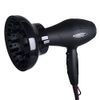 Hairizone Universal Diffuser for Hair Dryers with Nozzle D=1.7"-2.6" for Curly or Wavy Hair Styling, Dry and Gain Maximum Volume without Frizz Black