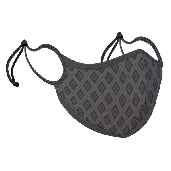 mana mask MACMEN-AT Fashion Mask, Can be washed over and over again, Does not hurt your ears, Adjustable Buckle, Fit, Quick Drying, Water Repellent, Reusable (S, Diamond Pattern Gray)