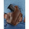 Barsony Brown Leather Pancake Gun Holster for Taurus PT 22 25 Left