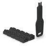 LINDY RJ45 Port Locks (10 Pieces) with Key, Black