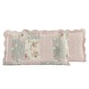 Brilliant Sunshine Traditional Rose and Sage Patchwork, with Rose Bud Patch F...