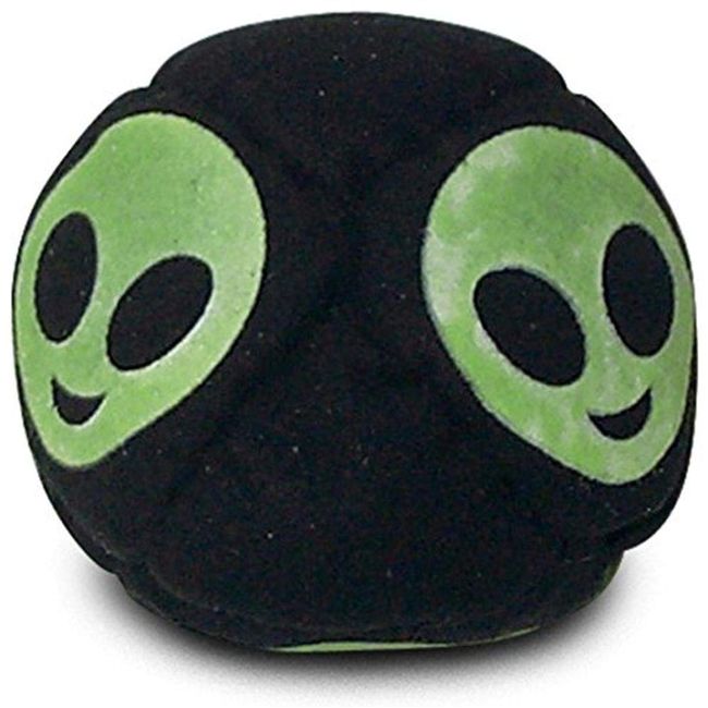 World Footbag Alien Glow-in-The-Dark Hacky Sack Footbag, Black