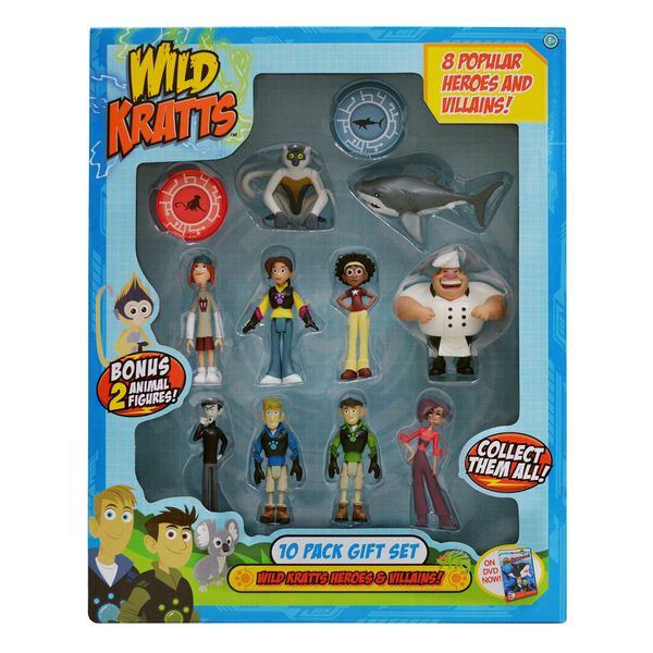 Wild Kratts Toys 10-Pack Action Figure Gift Set