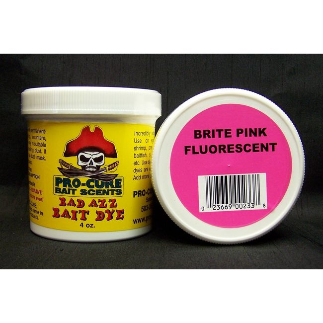 Pro-Cure Bad Azz Powder Dye, 4 oz, Brite Pink Fluorescent