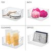 iDesign Stackable Open-Front Storage Bin with Handles for Kitchen, Set of 2, Clear, Made in USA