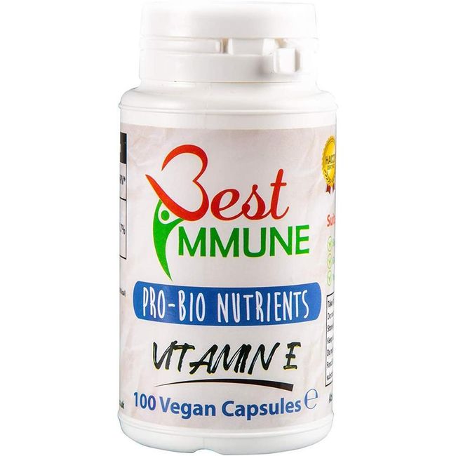 Direct purchase recipe from Germany 100% Natural Vitamin E 500iu Vegetarian 100 Cruelty-Free Capsules