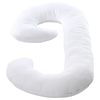 Cheer Collection White Pillowcase for J Shaped Pillow