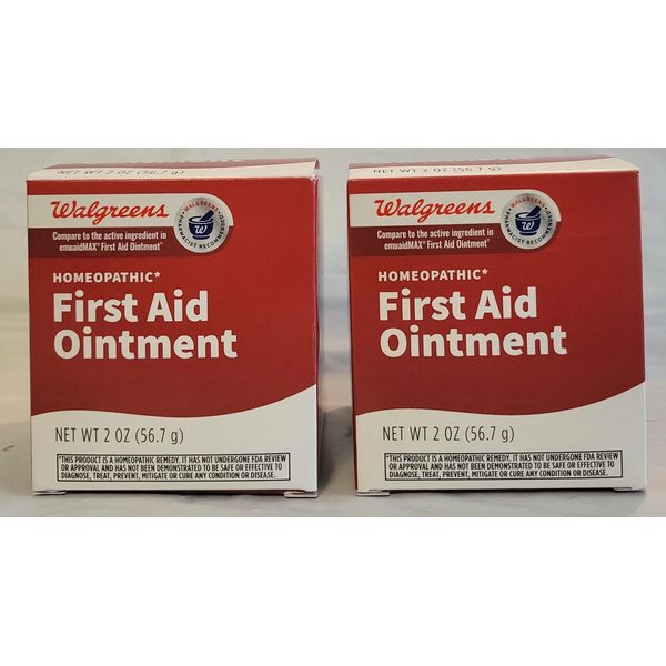 Walgreens Homeopathic First Aid Ointment 2oz Compare To Emuaid Max Lot Of  2