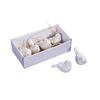 Creative Co-op Cottage Chic Ceramic Birds in a Box, 2.5-Inch, Set of 6