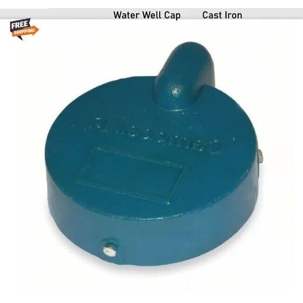 Water Well Cap Cast Iron 6 " (Compatible Casing is 6-5/8" ID)