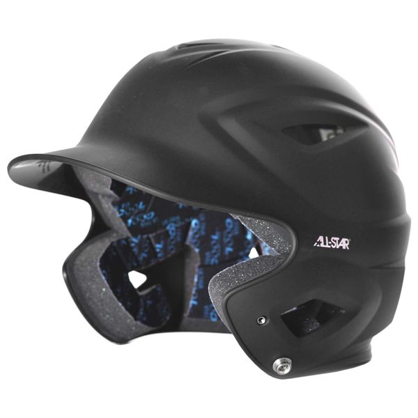 All-Star BH3010-MBK Matte Youth System 7 Batting Helmet - 6-3/4 and Down BK