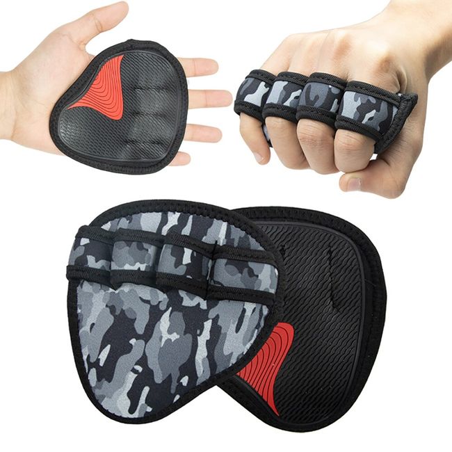 Fitness Weight Lifting Glove Weightlifting Rubber Grip Pad Gym Workout  Lifting Grips Powerlifting Palm Protection