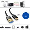 USB C cable 5m, 10 Gbit/s (1.25 GByte/s), USB 3.2 Gen2 (3.0, 3.1), USB Type C charging cable and data cable, black