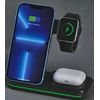 3 in 1 wireless phone Charger, white