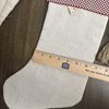 Christmas Stocking Gingerbread Man Rustic JOY Burlap Twine Buttons Cottage Farm