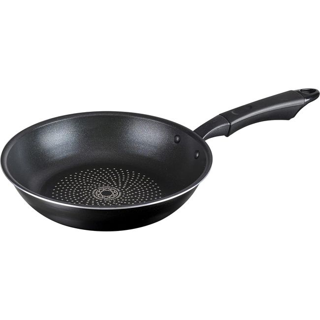 Wahei Freiz RB-2223 Lightweight Frying Pan, 8.7 inches (22 cm), Compatible with Induction and Gas, Diamond Coat, Bistro Black