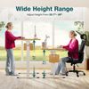 24x55 Inches Standing Desk Adjustable Height with Cable Management Natural