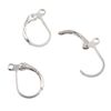 Perlin 30 Stud Earrings Silver Round 15 mm Hinged Hook Earrings M172x3
