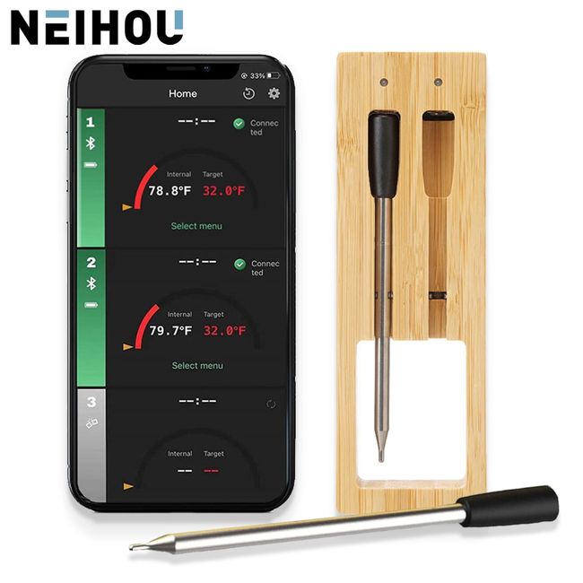 Digital Meat Wireless Remote Food Bluetooth BBQ Oven Barbecue Thermometer  for Grill - China Bluetooth Thermometer, Grill Thermometer