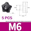 SYDARSYN M6 Star Knobs Clamping Nuts Plastic Star Head Handle Nuts Female Thread Thumb Nut (5PCS)