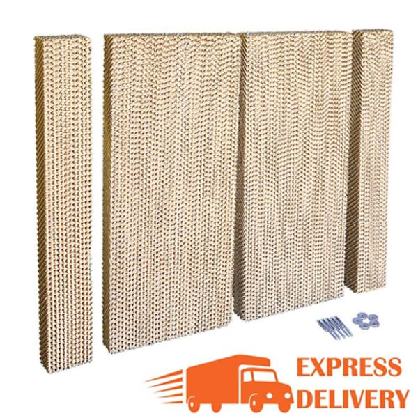 Odorless Evaporative Cooler Replacement Pads High Density Cellulose Long Lasting