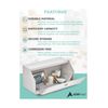 AdirMed Medicine Lock Box for Medication Lock Box with Key - Wall Mounted Loc...