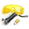 US Stock Car A/C System Leak Test Detector Tool UV Flashlight Glasses Dye Set
