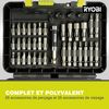 Ryobi bit and Drill Set 60 Pieces RAK60DDF (Accessory Set for Drilling and screwing)
