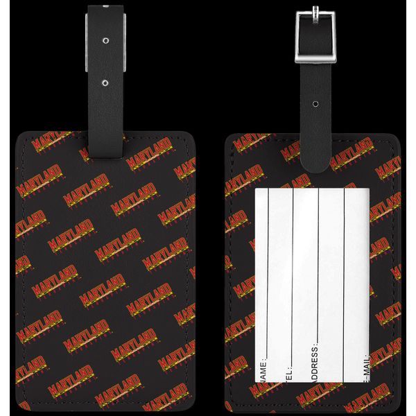 UMD Athletic Logo Pattern / Luggage Tag - 1