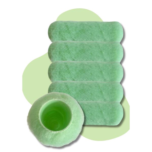 Arroworthy Paint Mate 5-Pack 3/8" Nap Roller Sleeves, for Semi-Smooth Surfaces Note: USE with ARROWORTHY Paint Mate Frame ONLY