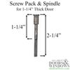 Screw Pack & Spindle for 1-1/4 inch thick door