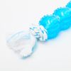 Clean Mint Barbell & Rope Dog Chew Toy