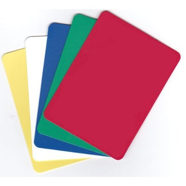 Set of 5 Plastic Poker Cut Cards (Assorted Colours)