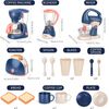 Pretend Play Kitchen Appliances Toy Set with Coffee Maker Machine,Blender, Mixer