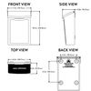 ARCHITECTURAL MAILBOXES 2681W White Marina Wall Mount Mailbox, Small