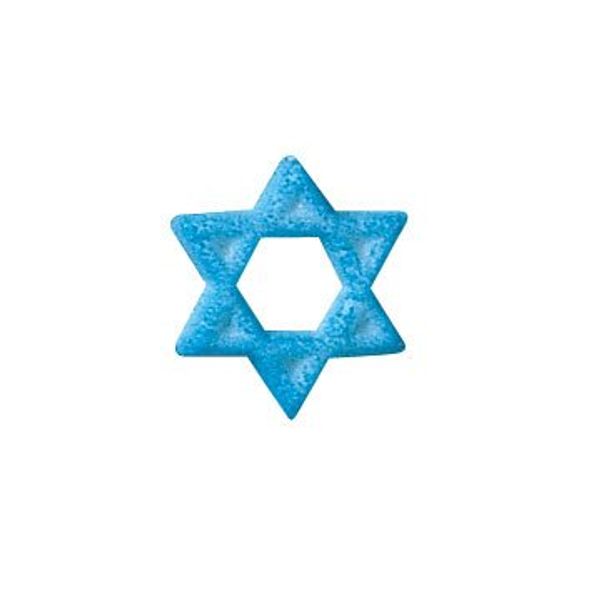 Item#44450 - Star of David Molded Sugar Cake/Cupcake Decorations 12 ct