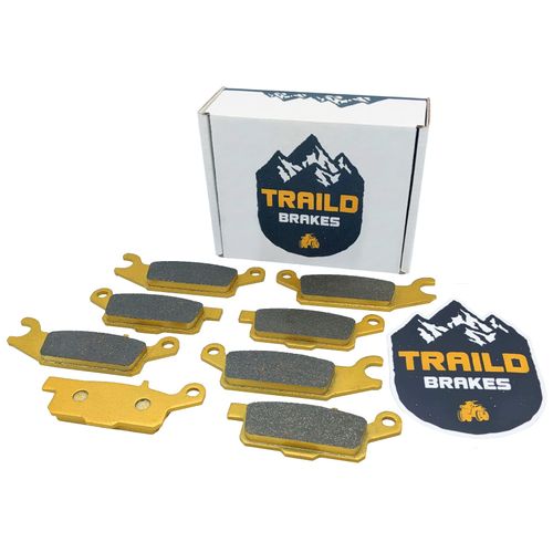 Traild Ceramic Brake Pad Set for Yamaha Grizzly 700/550 2007-2025 Ceramic Front & Rear Full Vehicle Set